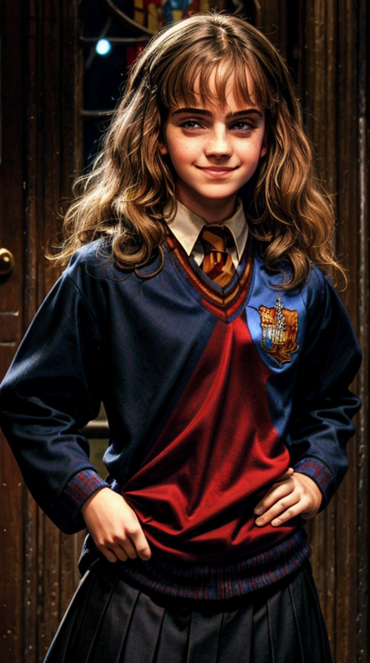 00030-3564626596-upperbody portreit of 18 years old teen, (happy_ 1.5), hogwarts uniform,hogwartd background, frontal view.png